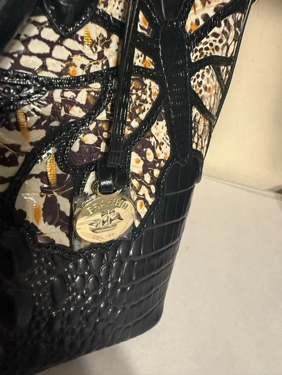 Brahmin Cocoa Gala Duxbury Satchel, a limited edition handbag NWOTs - Picture 3 of 10